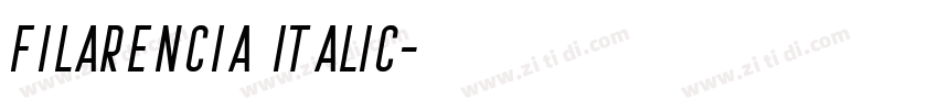 Filarencia Italic字体转换 Filarencia Italic字体转换